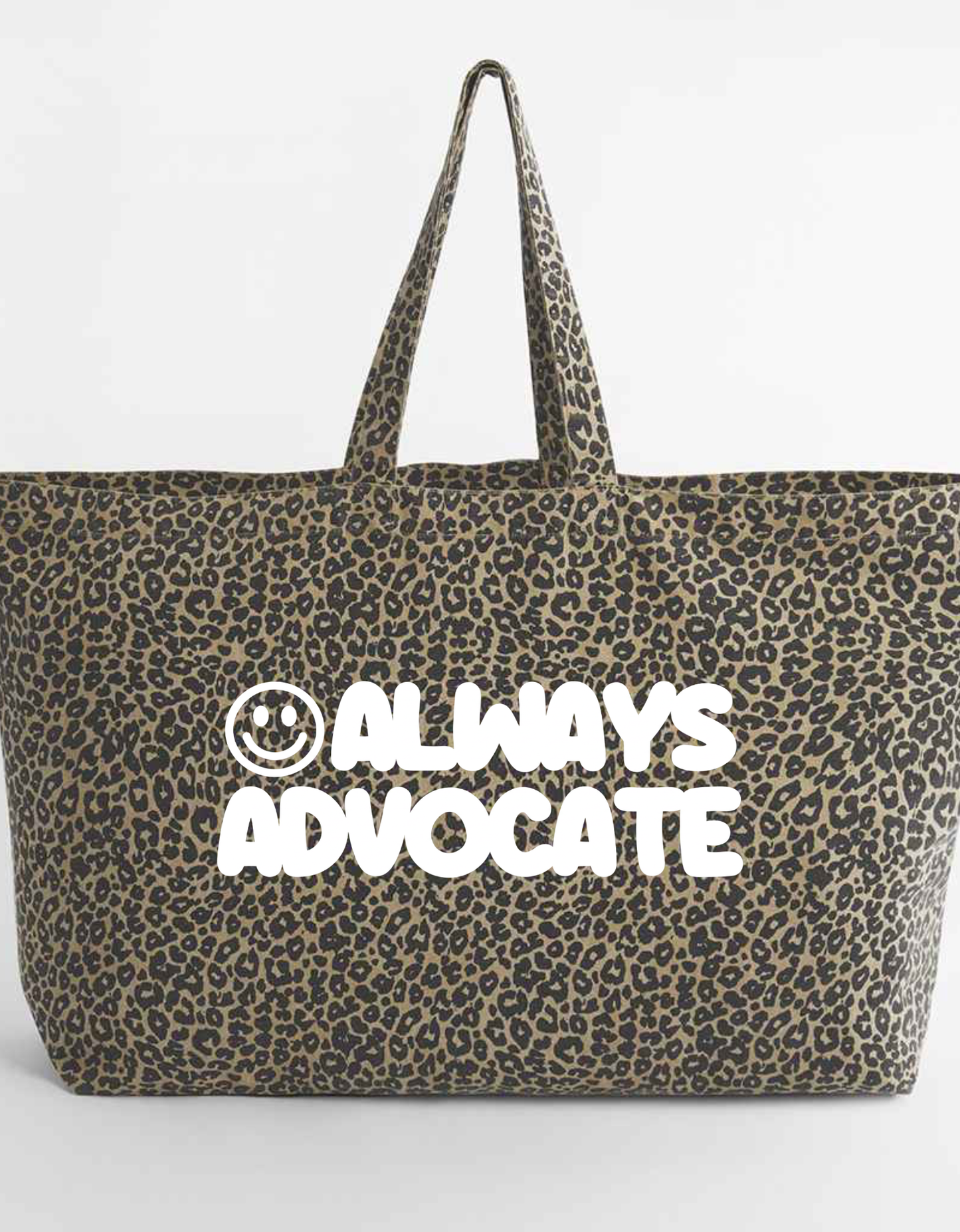 XL Washed Leopard Tote