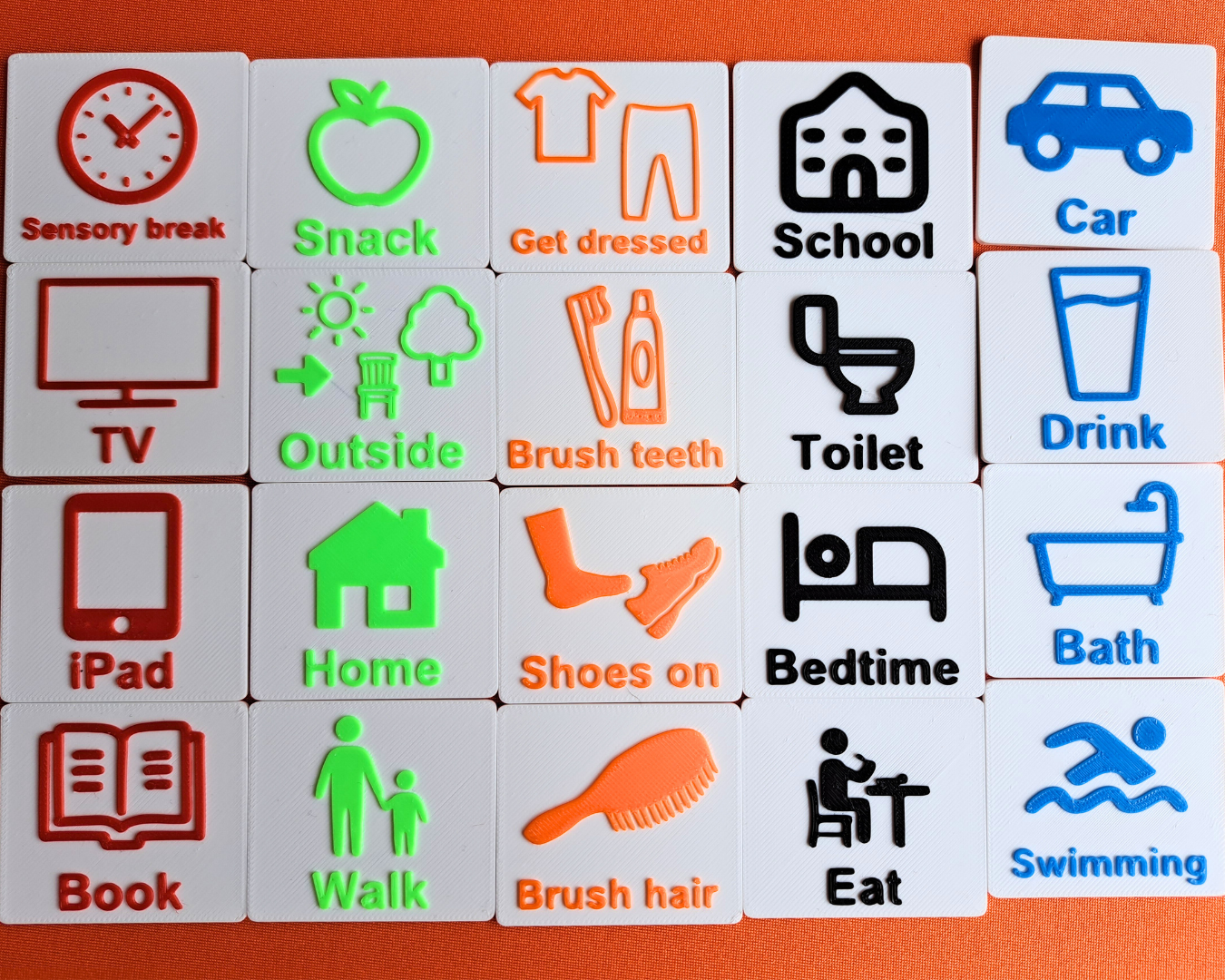 Daily Routine Tags - Visual Schedule Add-On Pack