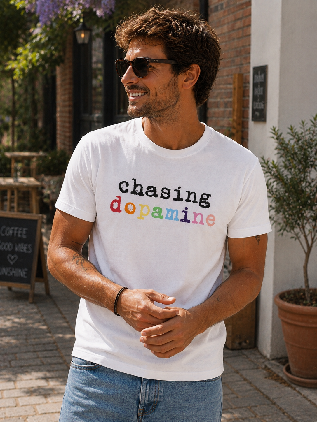 Adults Unisex "Chasing Dopamine" Fitted Style T-Shirt
