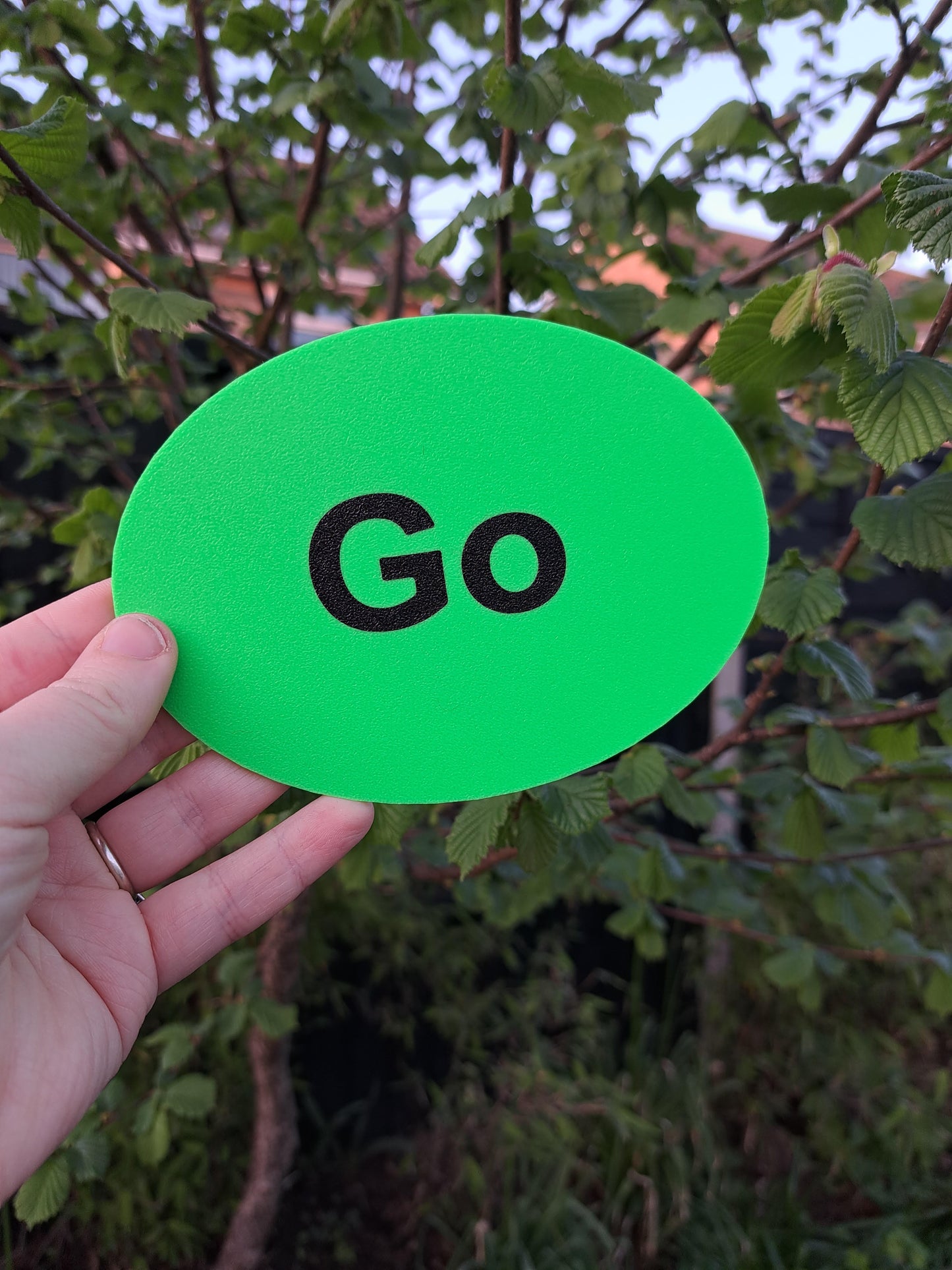 Go visual prompt sign