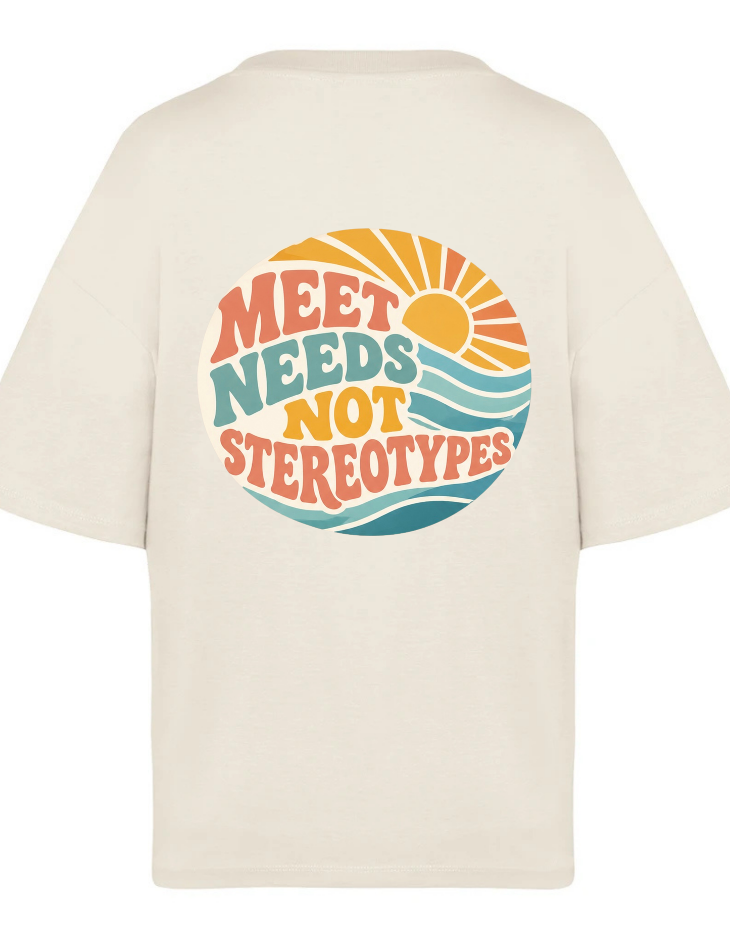 Women's Boxy Crop "MEET NEEDS" T-Shirt