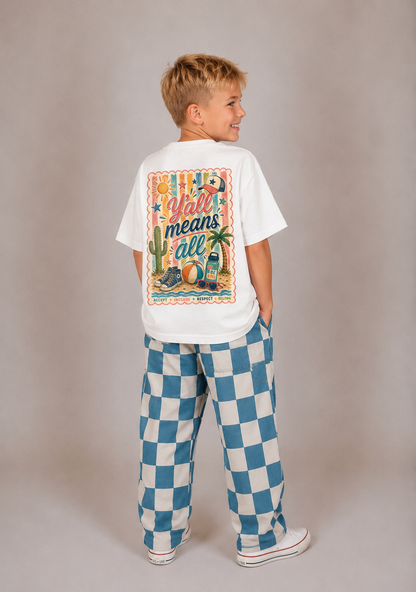 Kids Oversized "Y'ALL MEANS ALL" T-Shirt