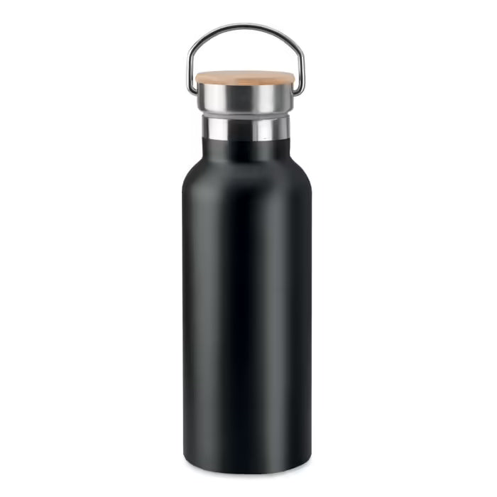 Bamboo Lid Insulated Flask