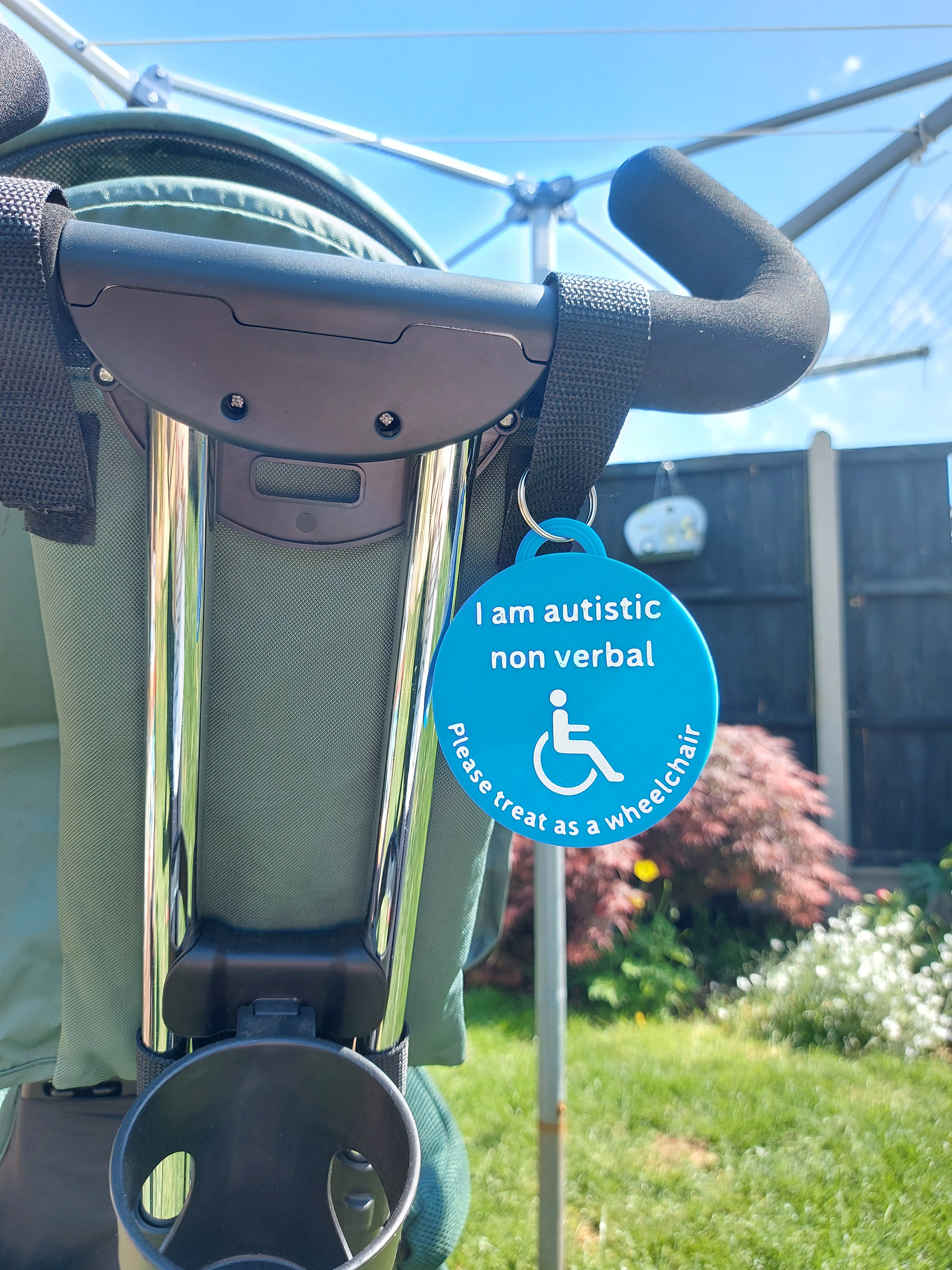 Large Double-Sided Wheelchair Tag – Autism Awareness & Support Communi ...