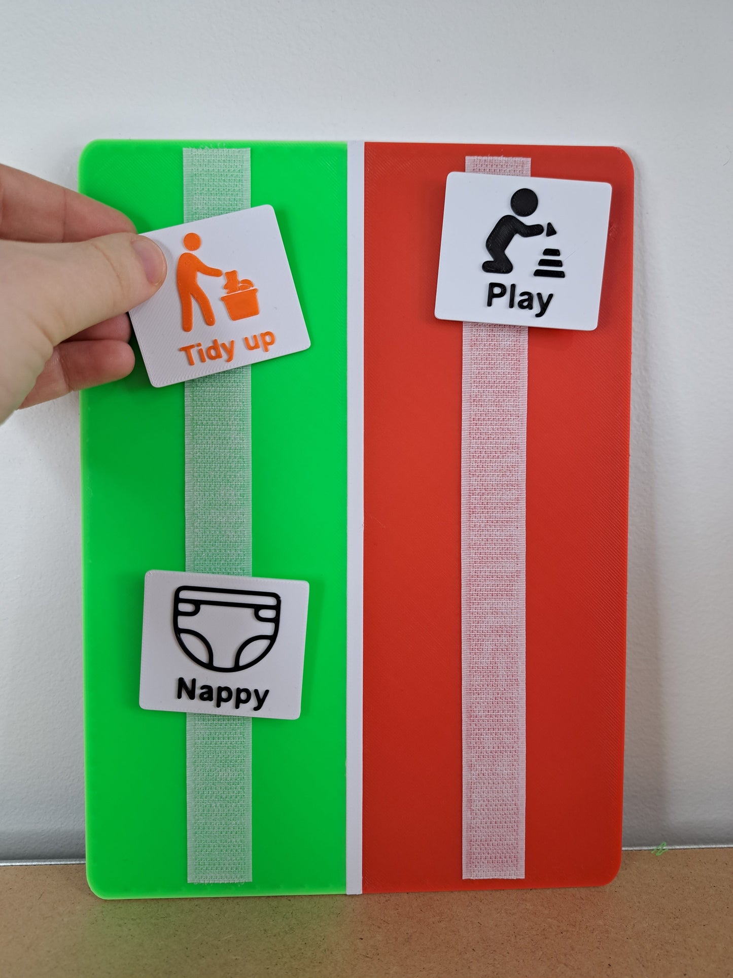 Two Colour Visual Routine Board