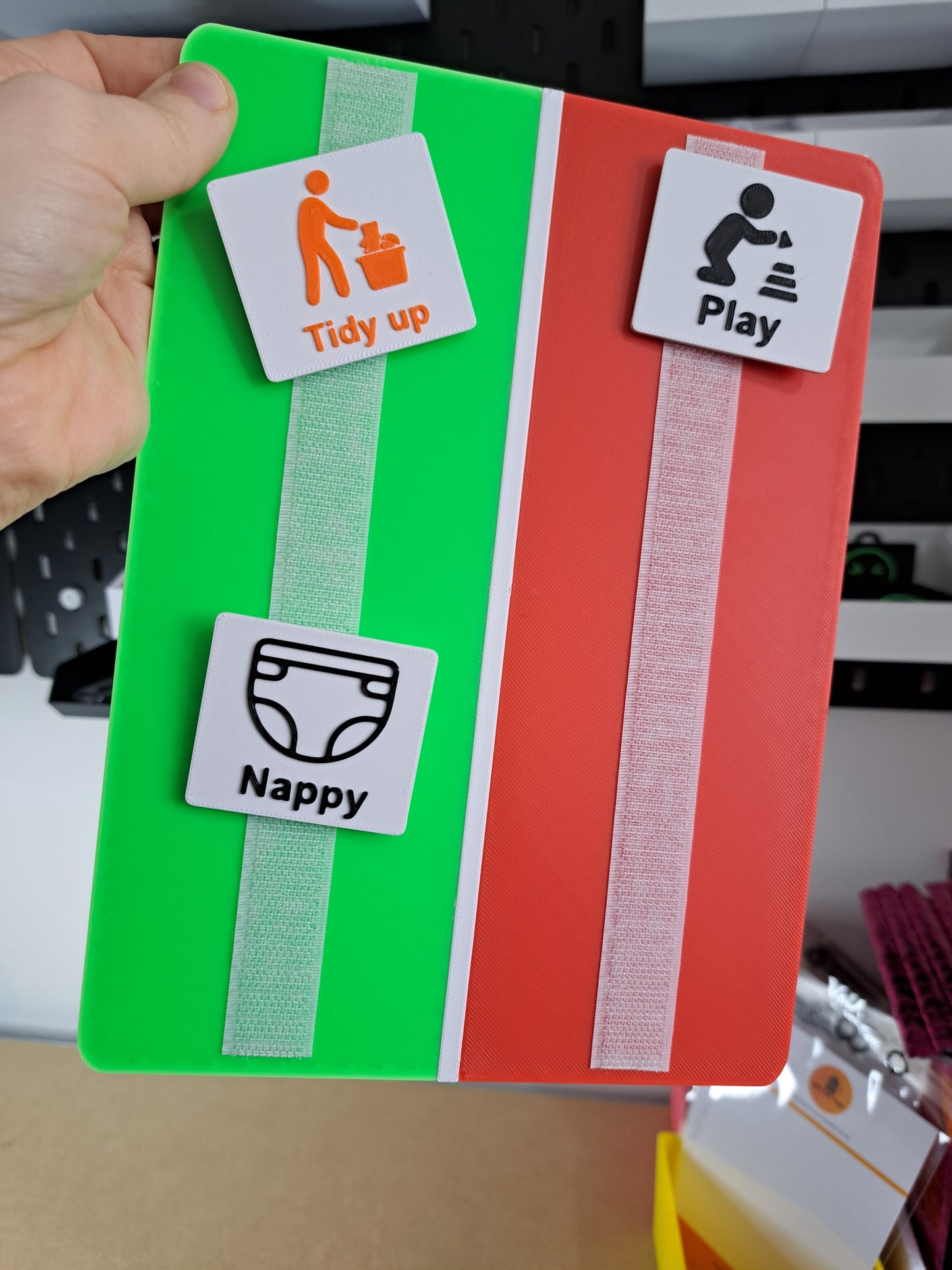 Two Colour Visual Routine Board