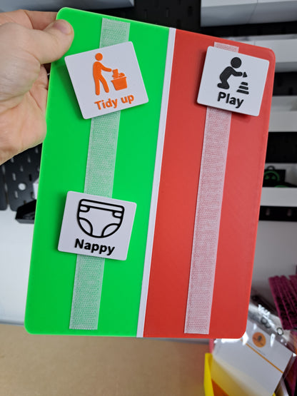 Two Colour Visual Routine Board