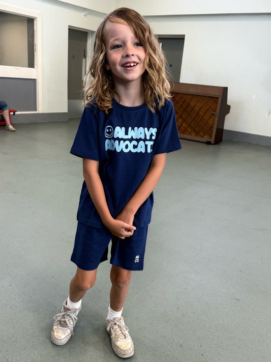 Kids "Always Advocate" T-Shirt/Shorts Set