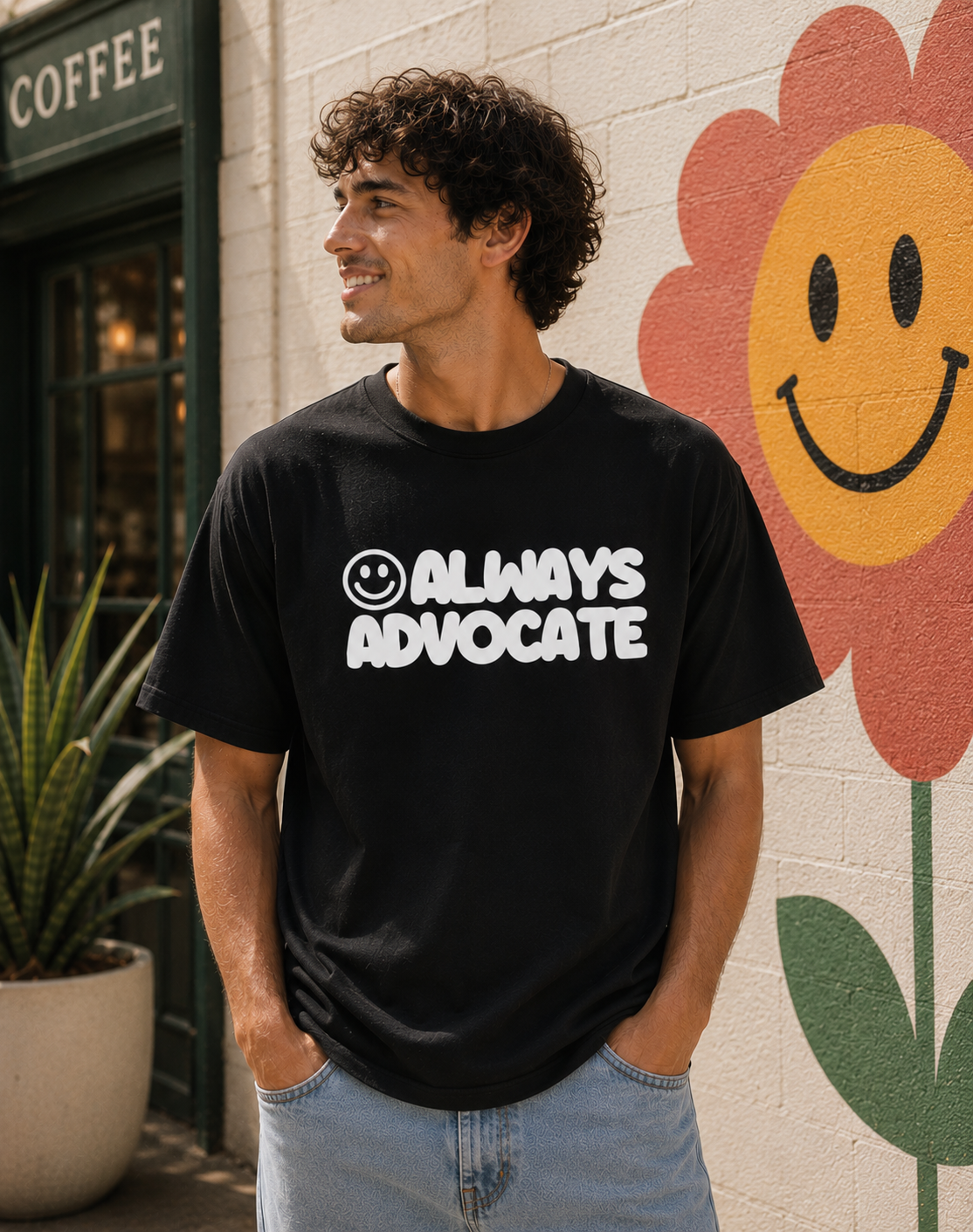 Adults Unisex ‘Always Advocate’ Fitted style Tee