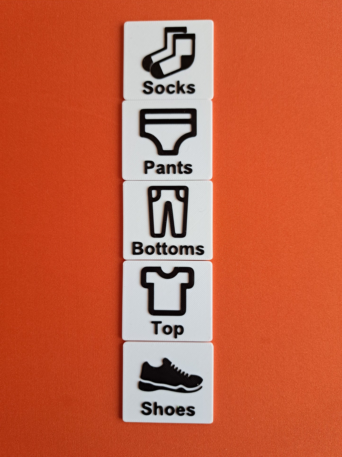 Getting Dressed Tag Set - Visual Schedule Add-On Pack