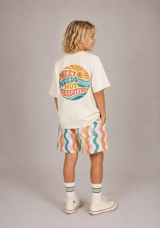 Kids Oversized "MEET NEEDS" T-Shirt