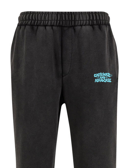 Unisex Adults ‘Caffeinate and Advocate’ Heavyweight Tracksuit Pants