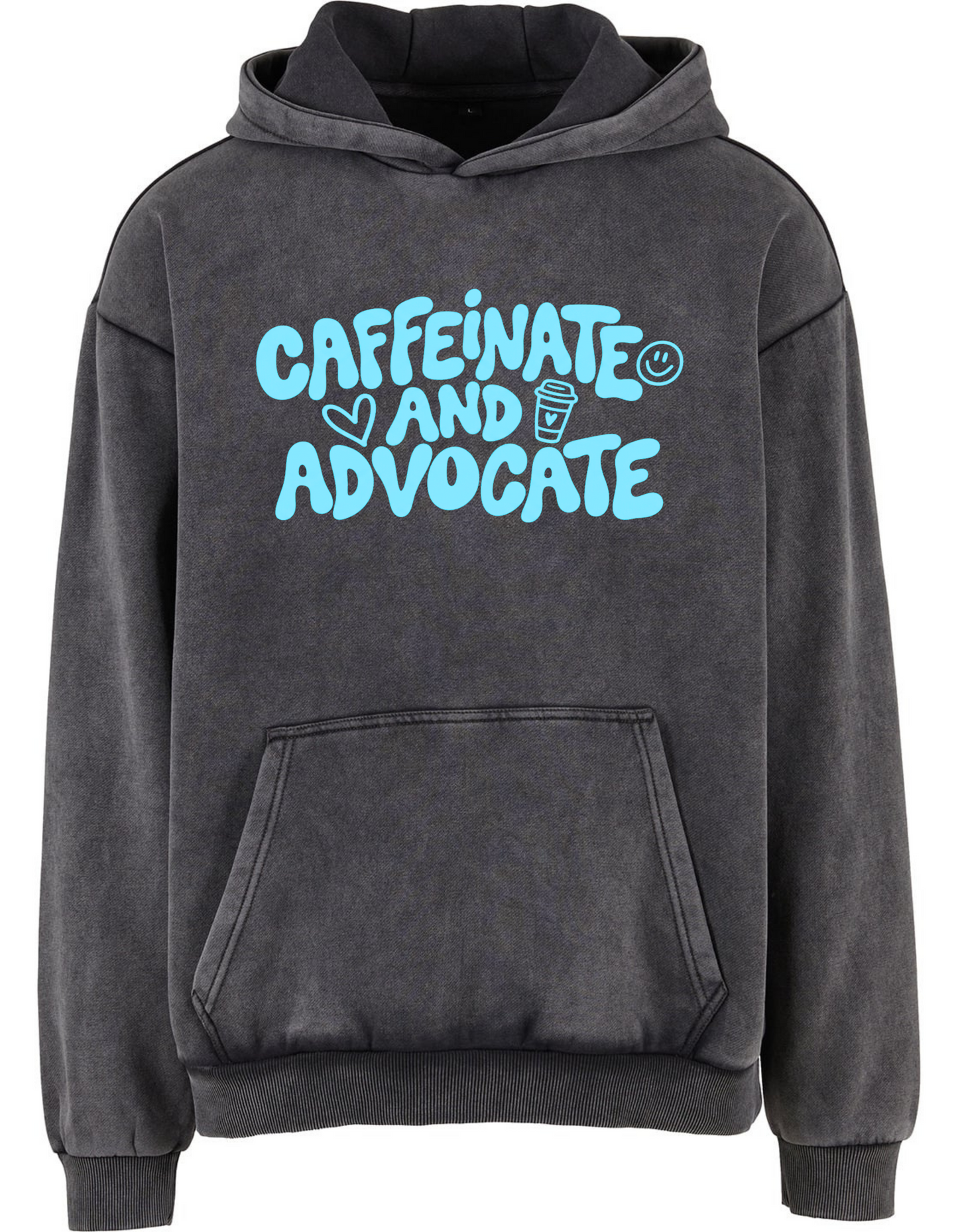 Unisex Adults ‘Caffeinate and Advocate’ Heavyweight Hoodie