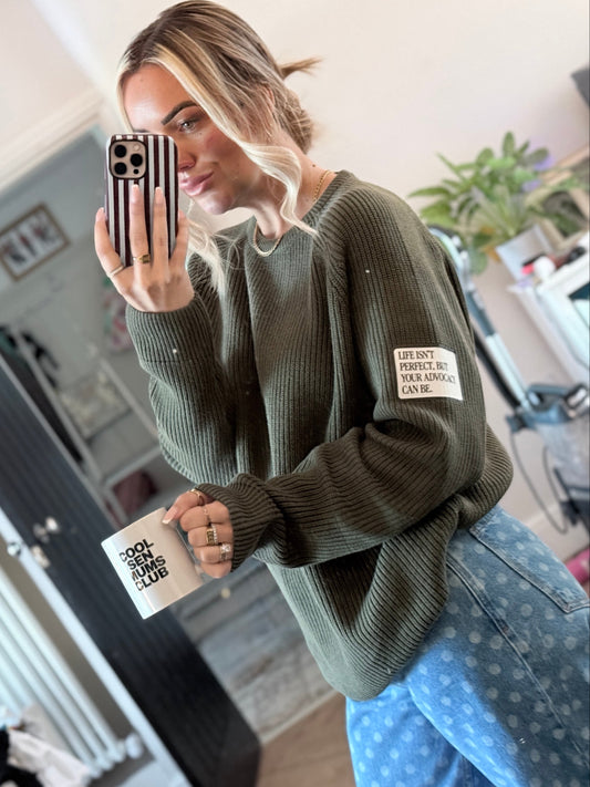 Adults Unisex Heavyweight Knit Sweatshirt
