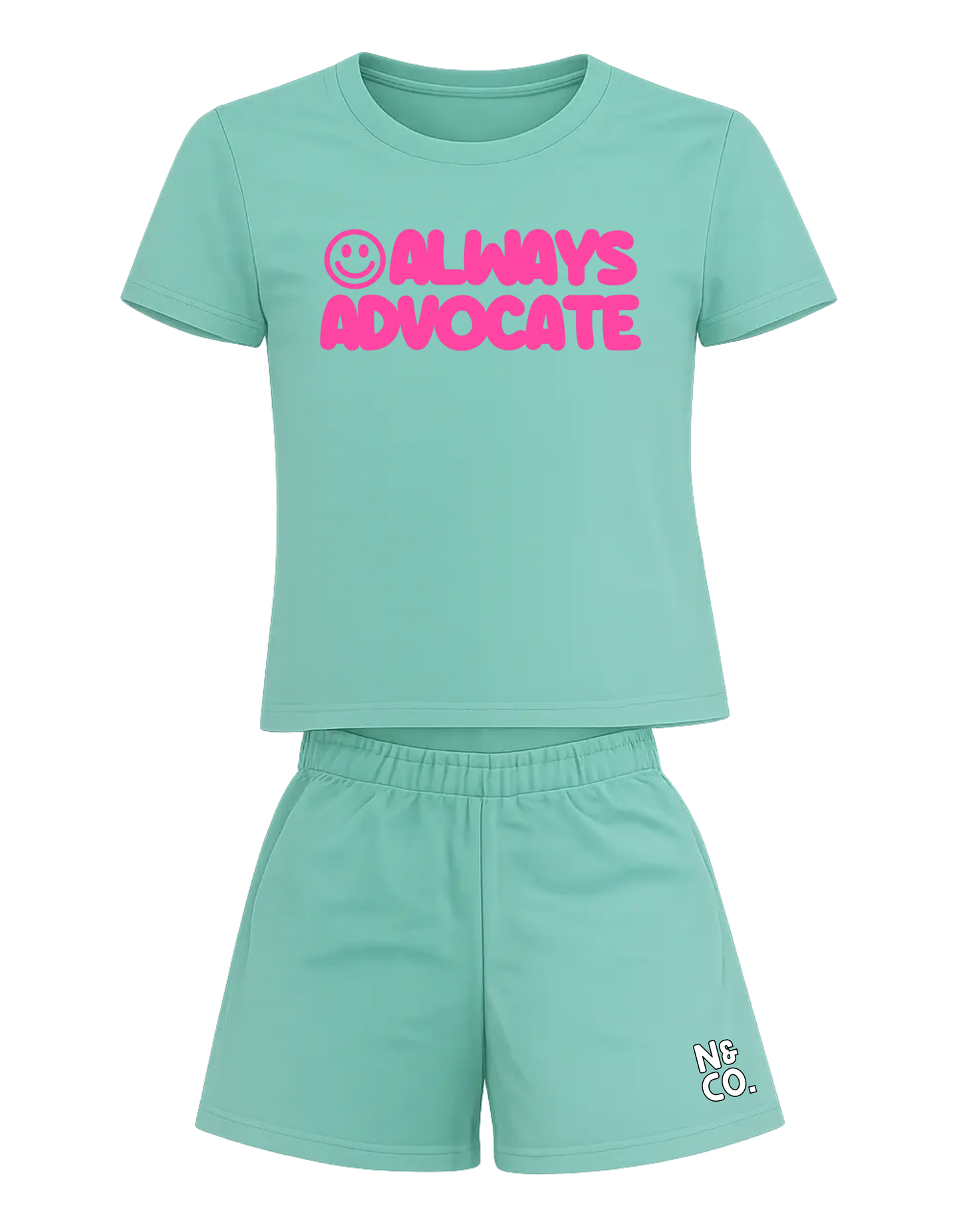 Kids "Always Advocate" T-Shirt/Shorts Set