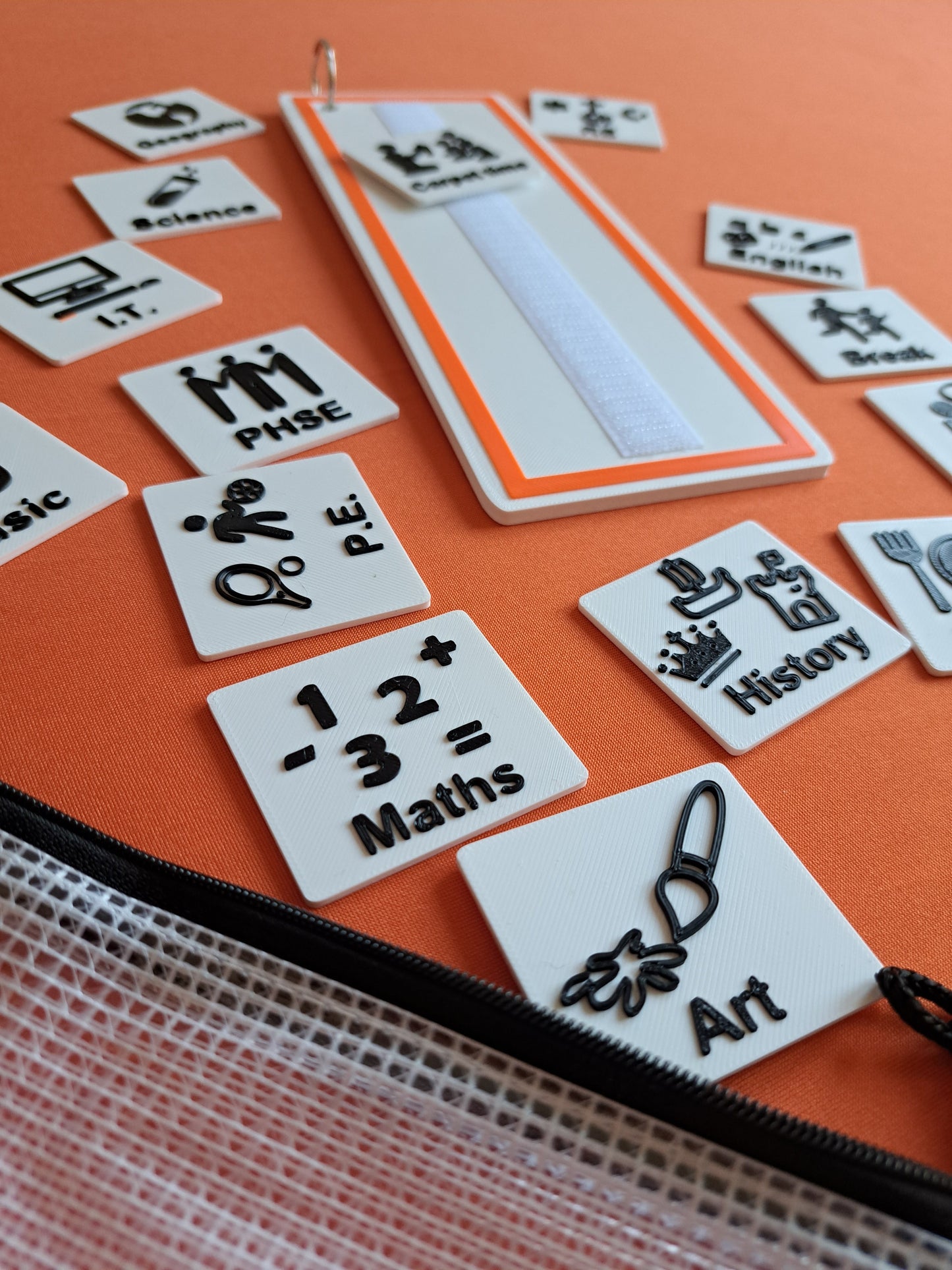 School Timetable Tag Set - Visual Schedule Add-On Pack