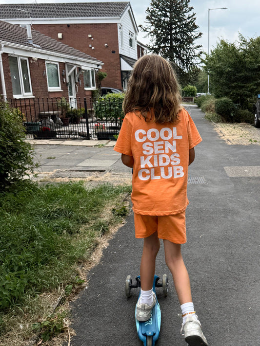 Kids "COOL SEN KIDS CLUB" T-Shirt/Shorts Set