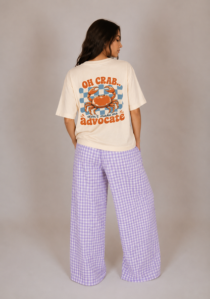 Adults Unisex Oversized "OH CRAB" T-Shirt