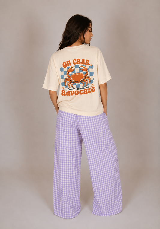 Adults Unisex Oversized "OH CRAB" T-Shirt