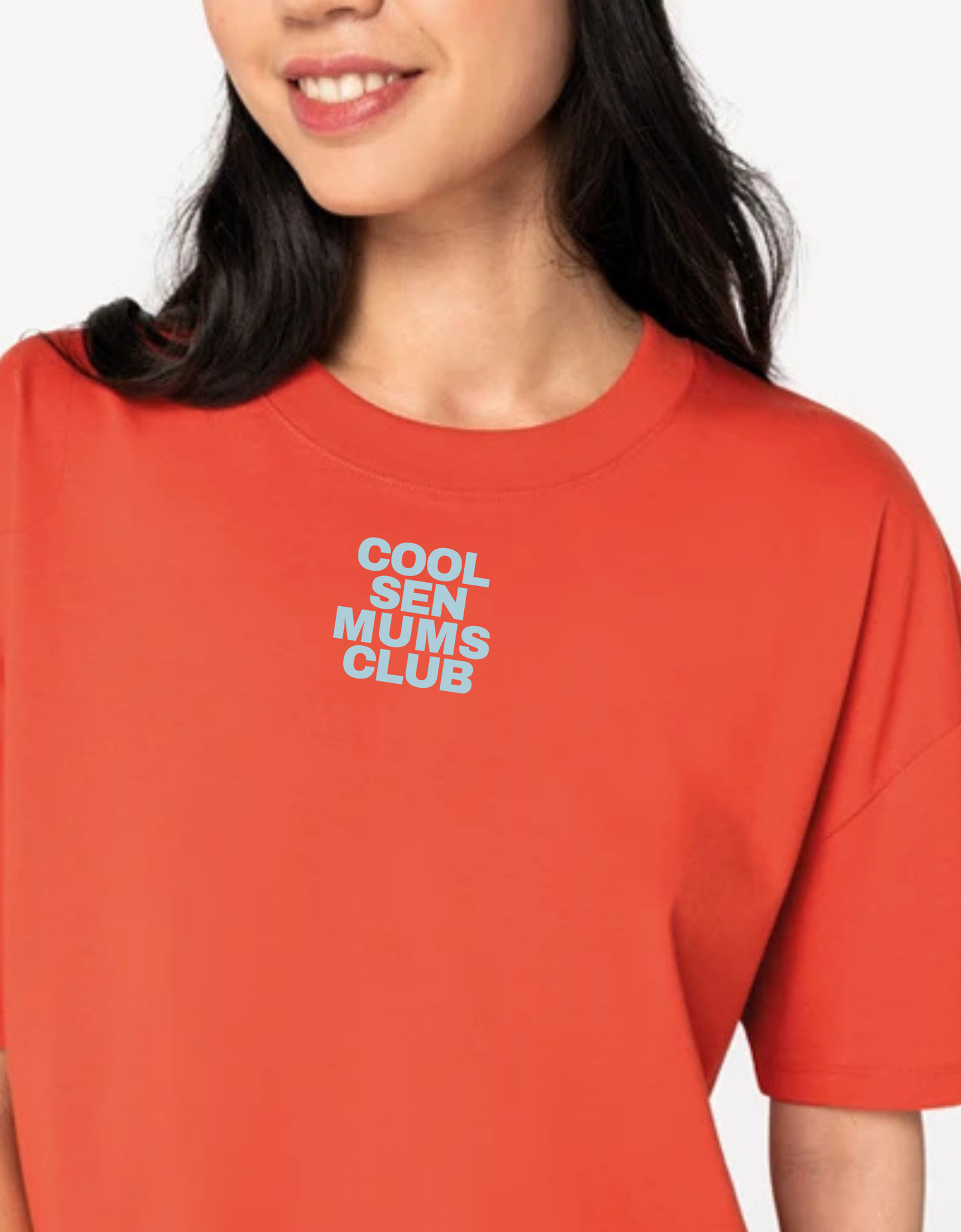 Women's Boxy Crop "COOL SEN MUMS CLUB T-Shirt