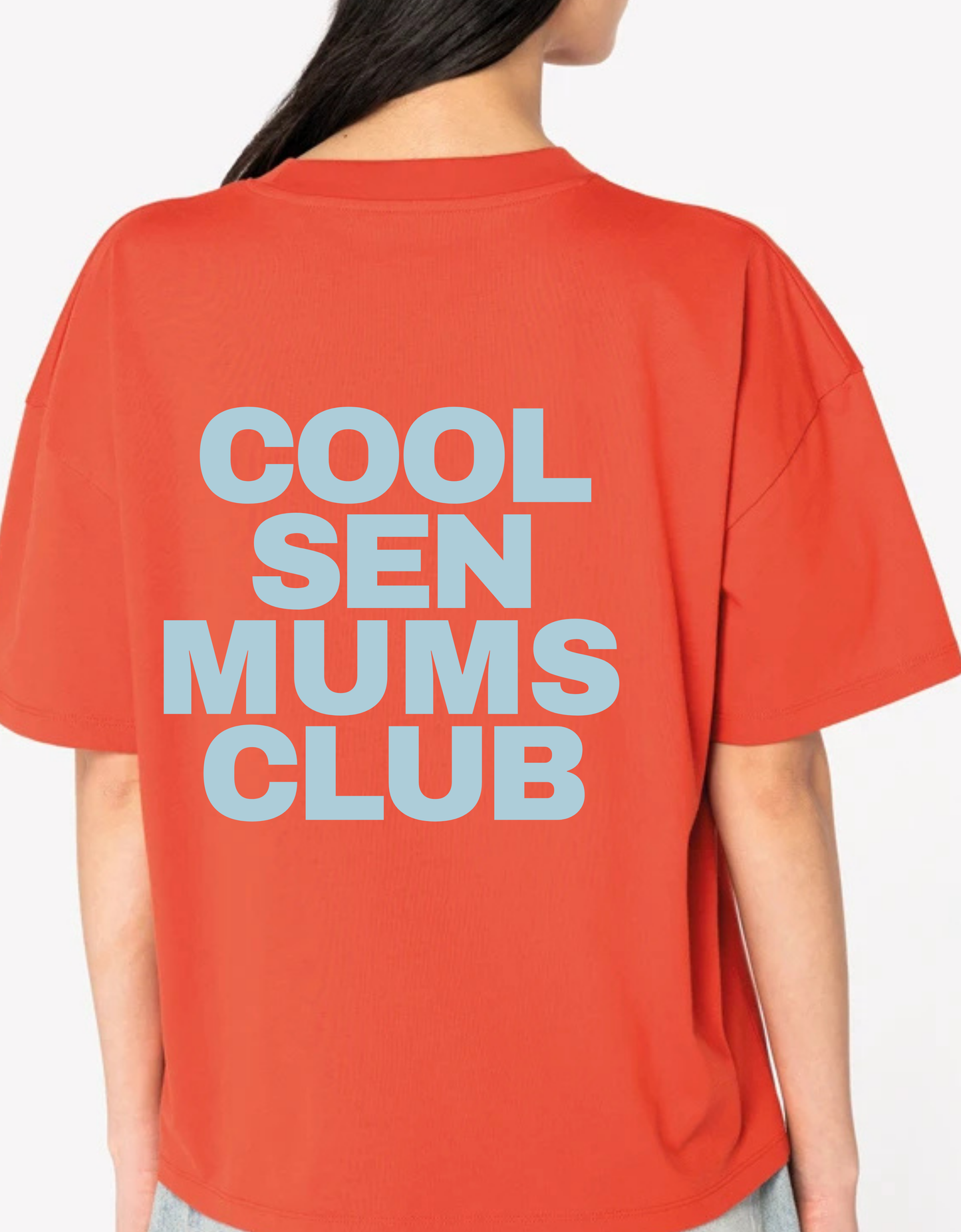 Women's Boxy Crop "COOL SEN MUMS CLUB T-Shirt
