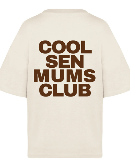 Women's Boxy Crop "COOL SEN MUMS CLUB T-Shirt