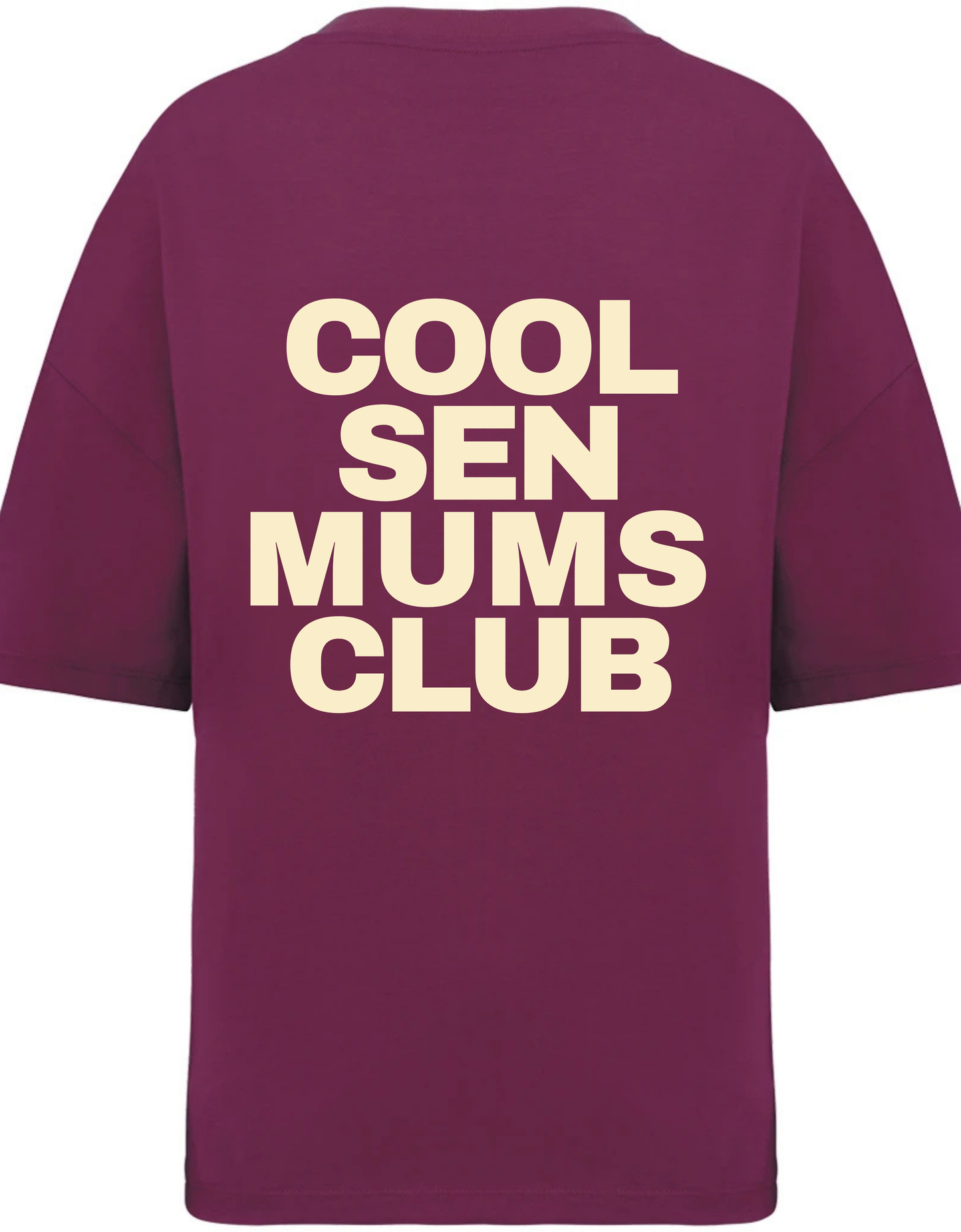 Women's Boxy Crop "COOL SEN MUMS CLUB T-Shirt