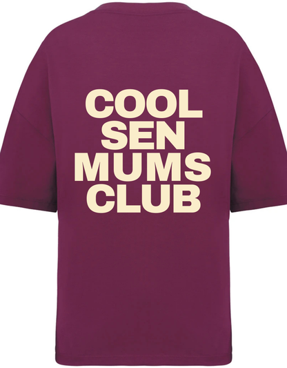 Women's Boxy Crop "COOL SEN MUMS CLUB T-Shirt