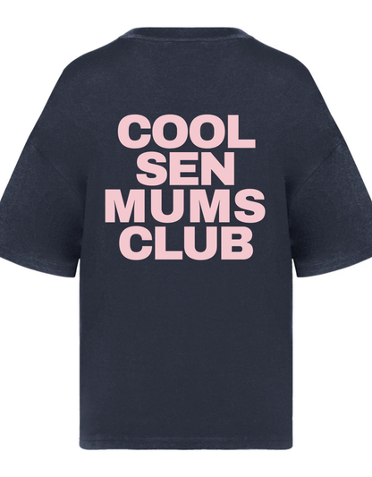 Women's Boxy Crop "COOL SEN MUMS CLUB T-Shirt