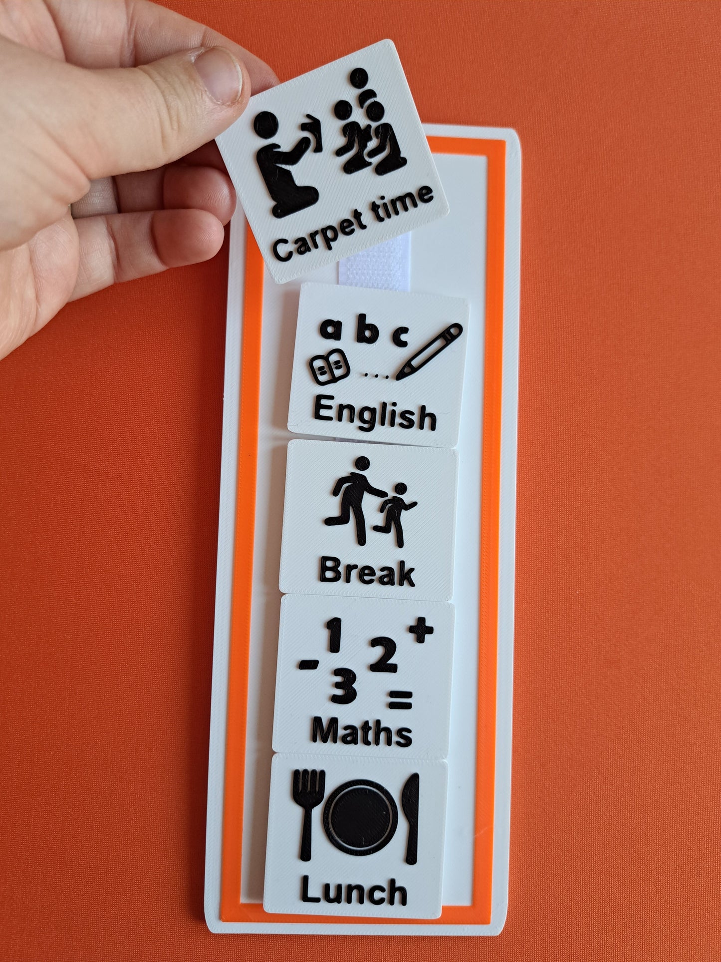 School Timetable Tag Set - Visual Schedule Add-On Pack