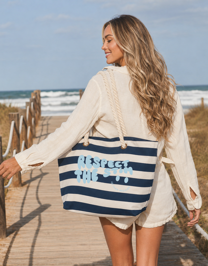 Striped Beach Bag