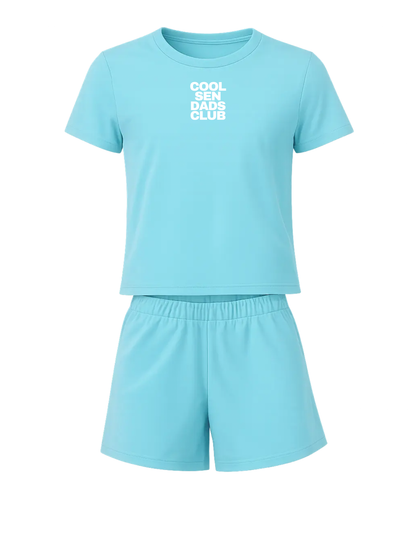 Adults "COOL SEN DADS CLUB" T-Shirt/Shorts Set