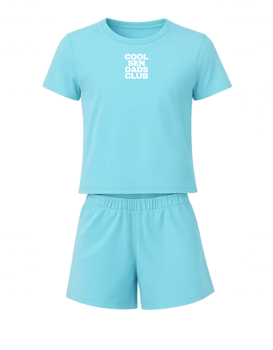 Adults "COOL SEN DADS CLUB" T-Shirt/Shorts Set