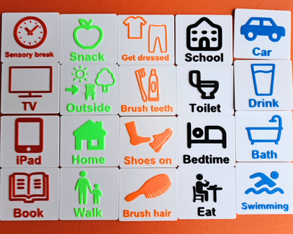 Daily Routine Tags - Visual Schedule Add-On Pack