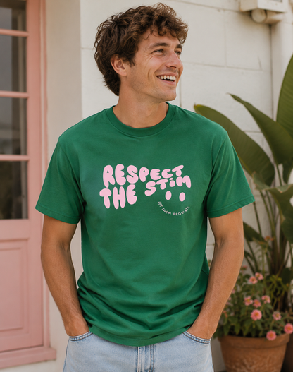 Adults Unisex ‘Respect the Stim’ Fitted style Tee