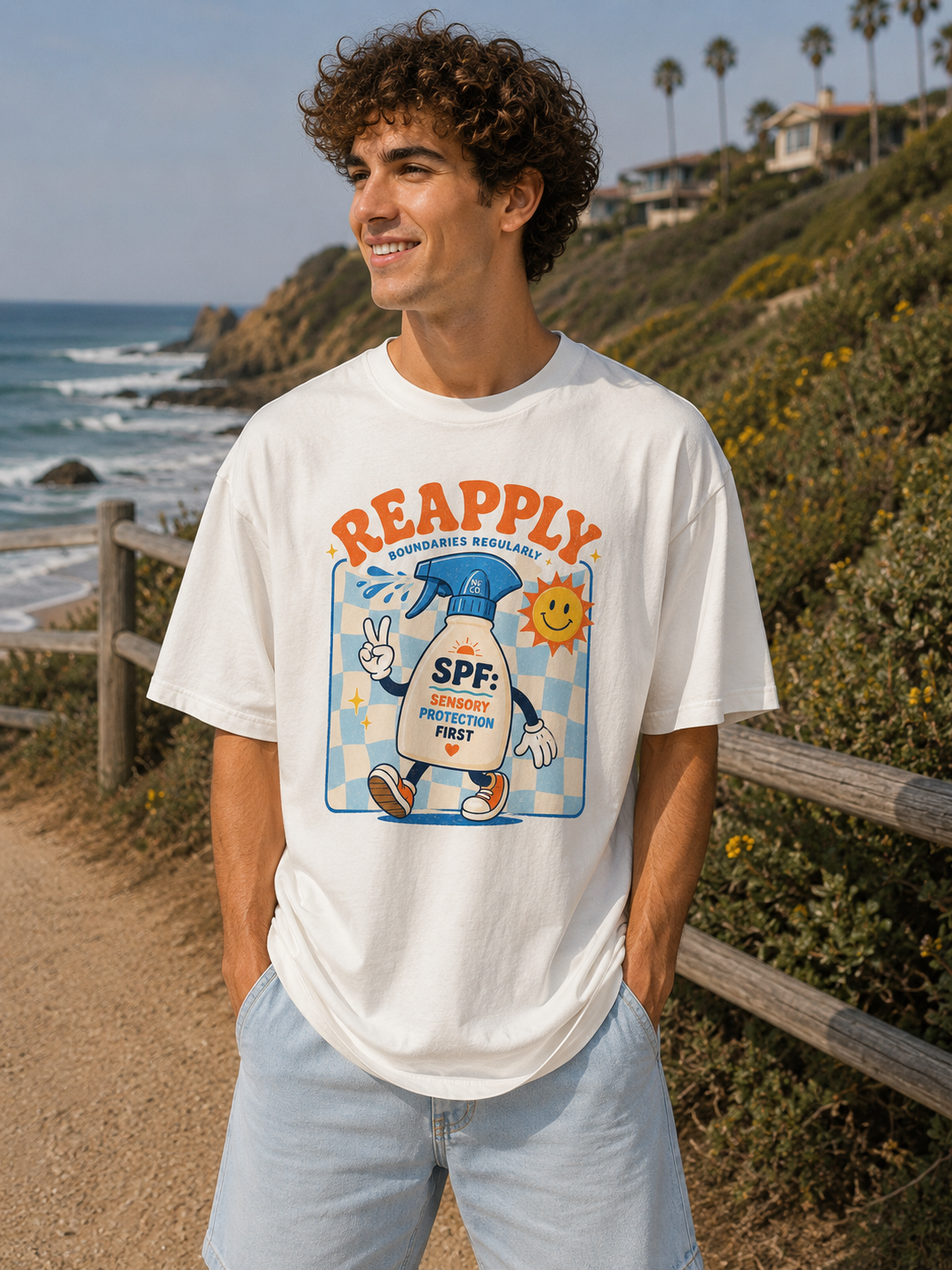 Adults Unisex "SPF" Fitted Style T-Shirt