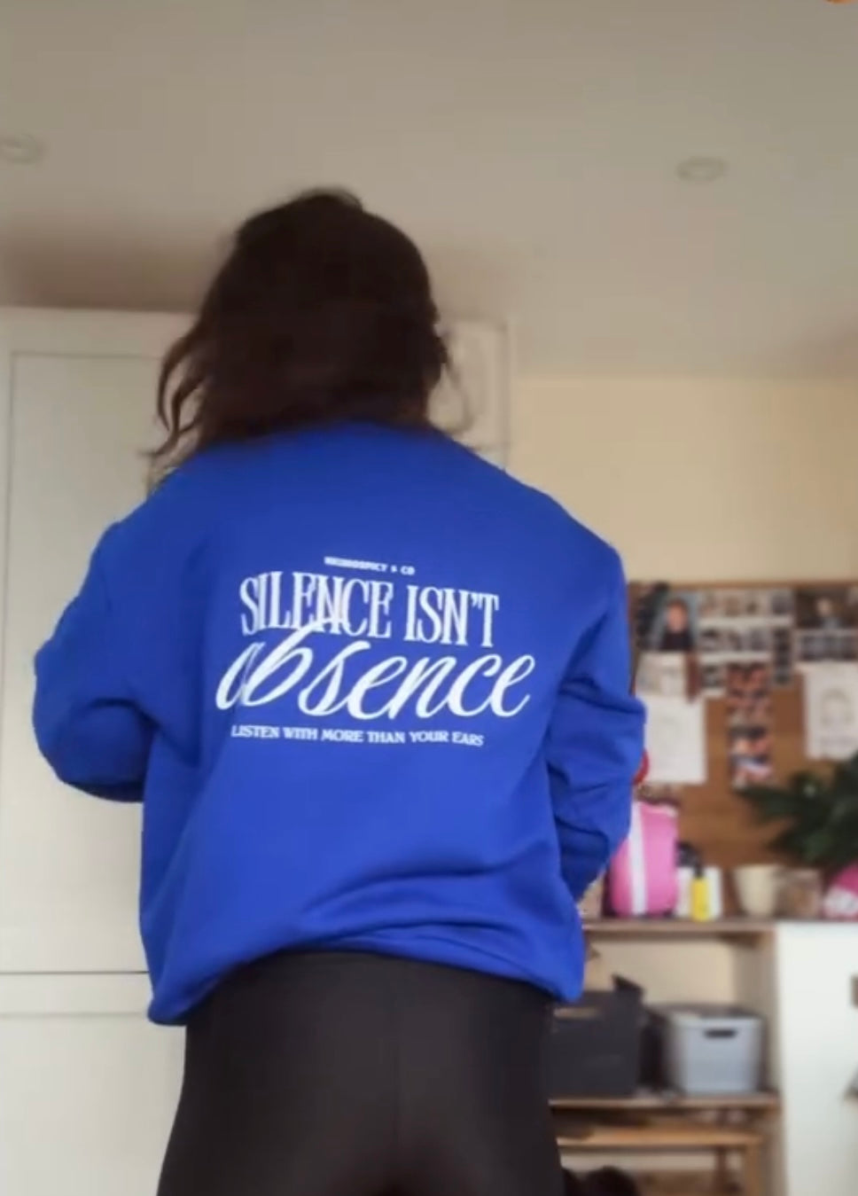 Adults Unisex ‘Silence isn’t Absence" HEAVYWEIGHT sweatshirt