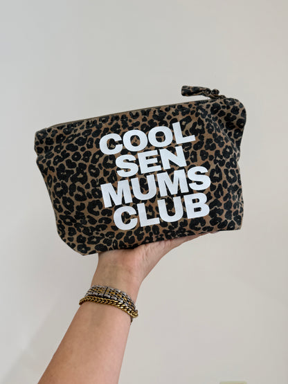 Washed Leopard Pouch