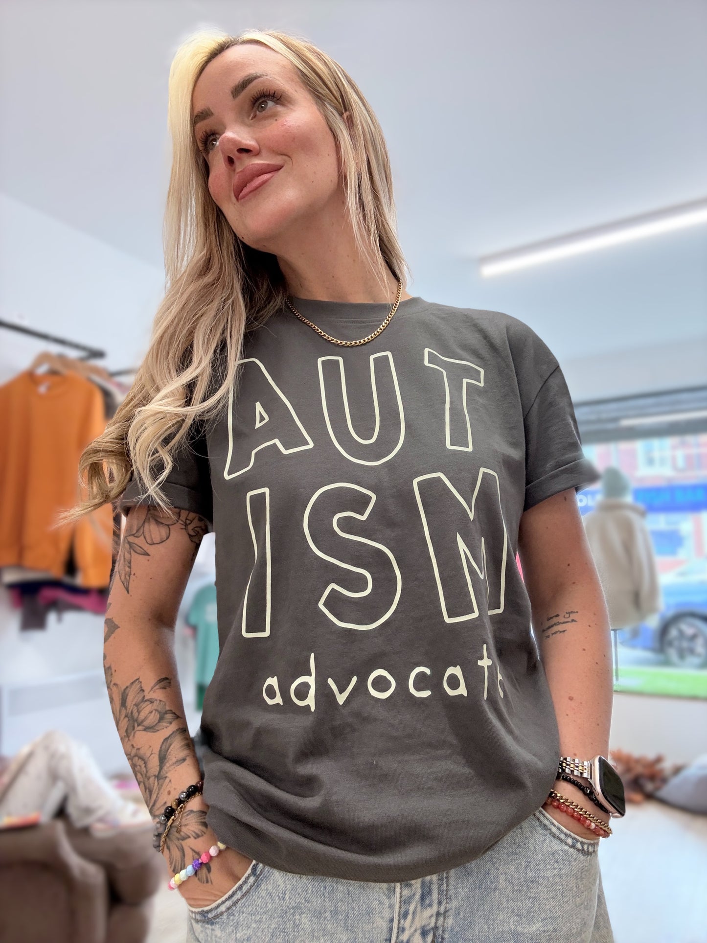 Adults Unisex ‘Autism Advocate’ Heavyweight T-Shirt