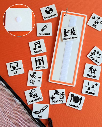 School Timetable Tag Set - Visual Schedule Add-On Pack