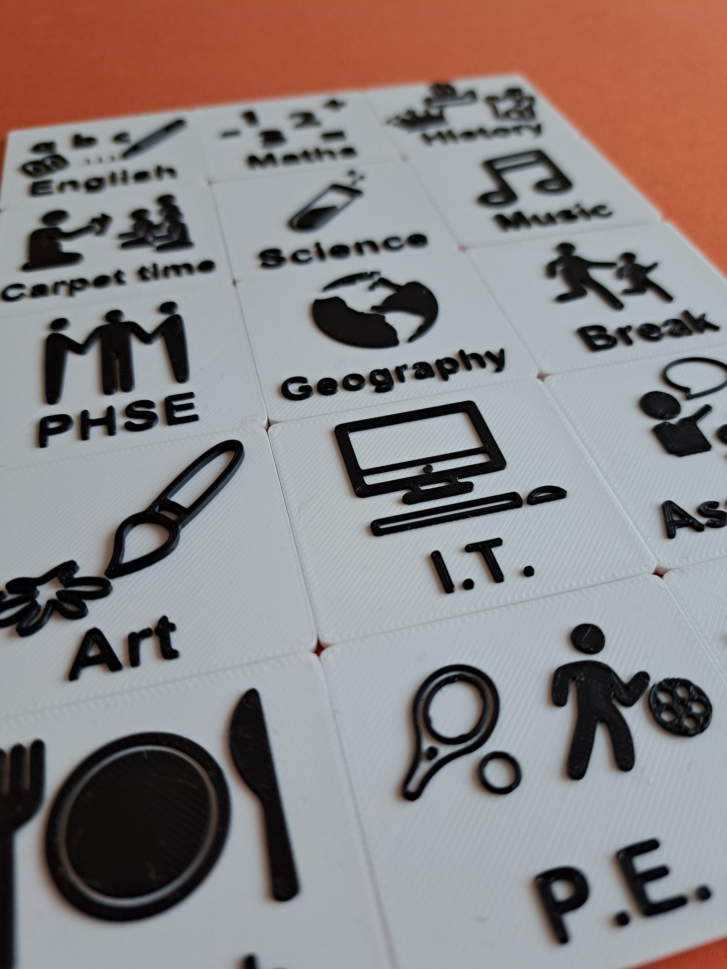 School Timetable Tag Set - Visual Schedule Add-On Pack