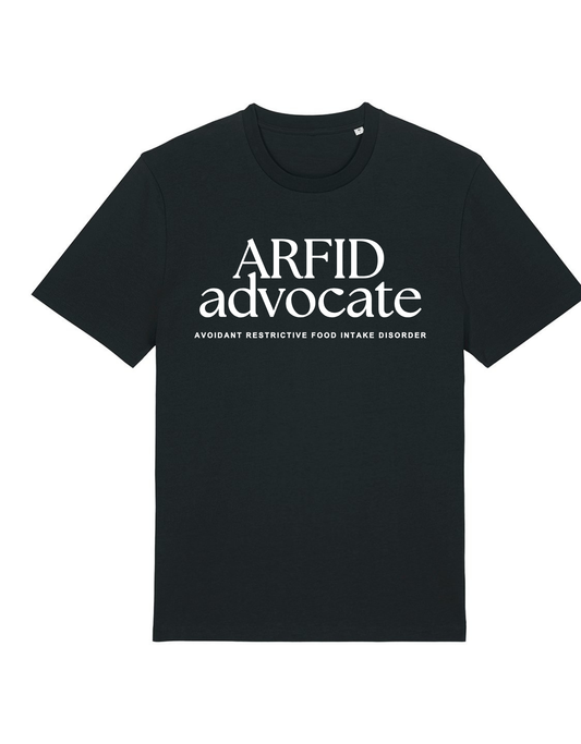 Adults Unisex ‘ARFID Advocate’ Fitted style Tee