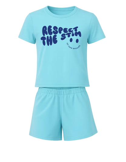 Adults "Respect the Stim" T-Shirt/Shorts Set