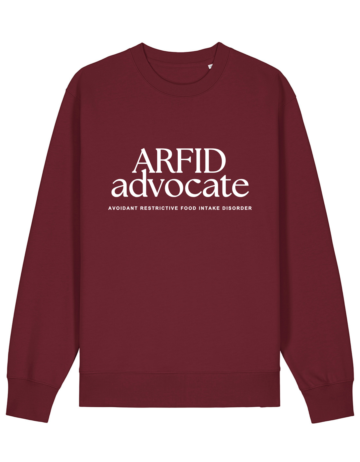 Adults Unisex ‘ARFID Advocate’ Fitted style Sweatshirt/Hoodie