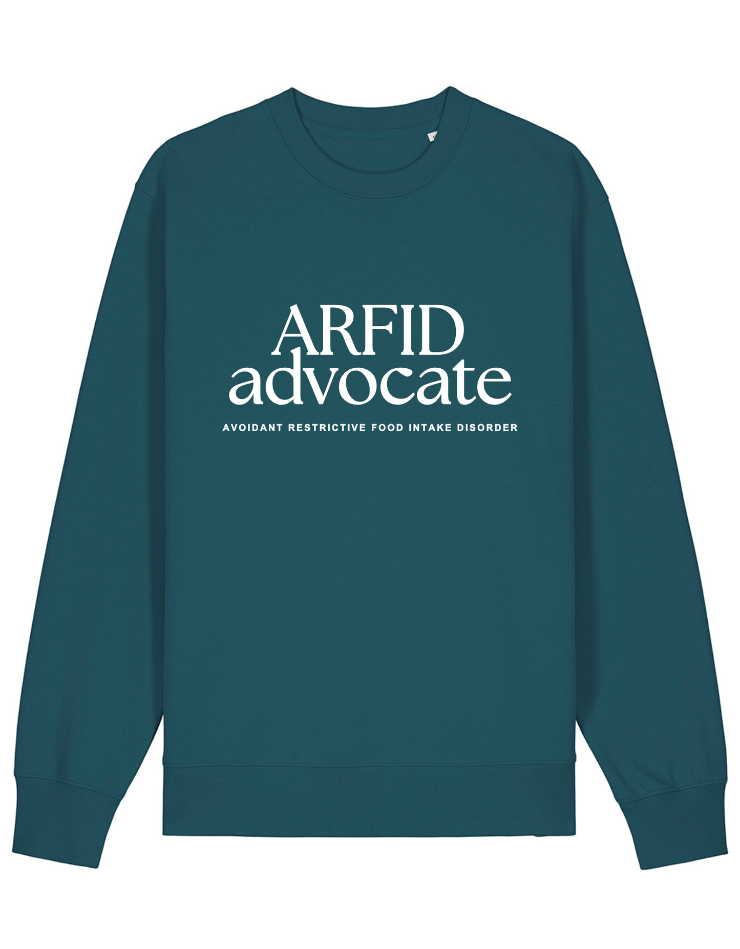 Adults Unisex ‘ARFID Advocate’ Fitted style Sweatshirt/Hoodie
