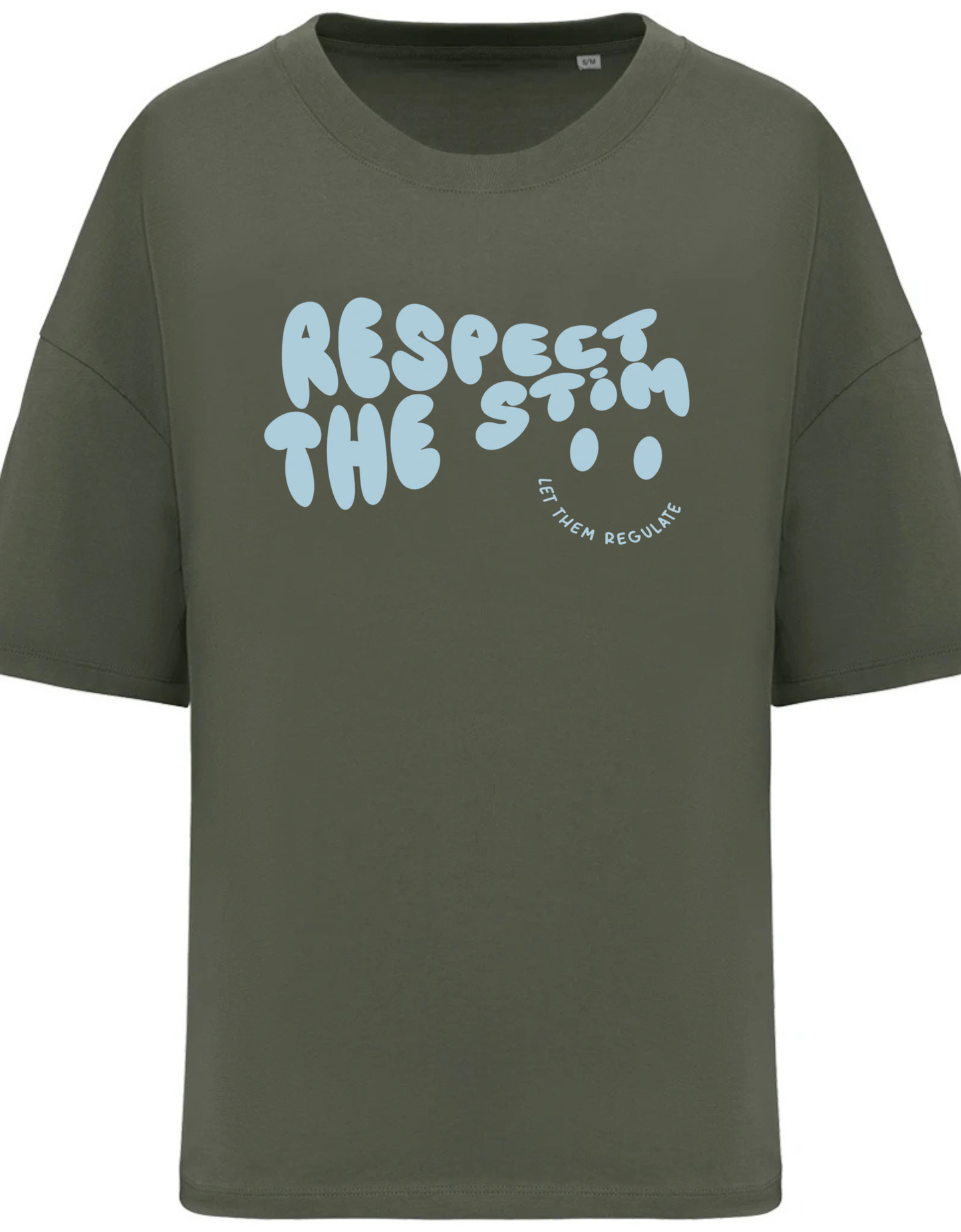 Women's Boxy Crop "Respect the Stim" T-Shirt