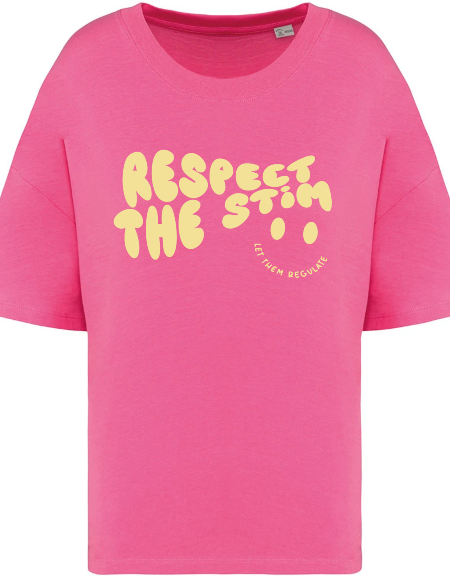 Women's Boxy Crop "Respect the Stim" T-Shirt