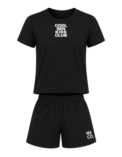 Kids "COOL SEN KIDS CLUB" T-Shirt/Shorts Set