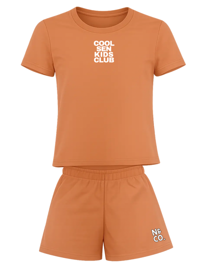 Kids "COOL SEN KIDS CLUB" T-Shirt/Shorts Set