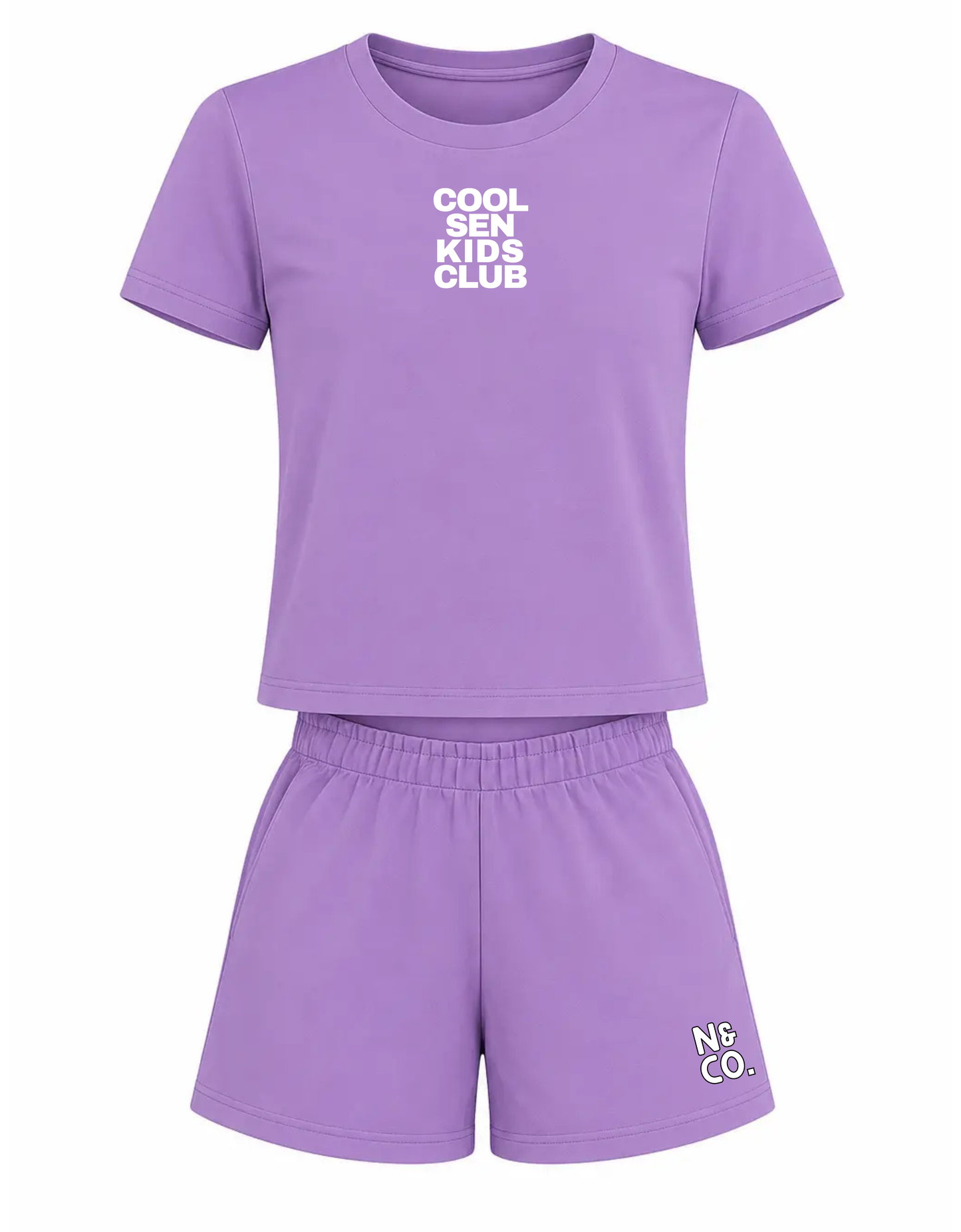 Kids "COOL SEN KIDS CLUB" T-Shirt/Shorts Set